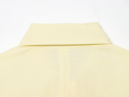 Women's loose single breasted poplin shirt