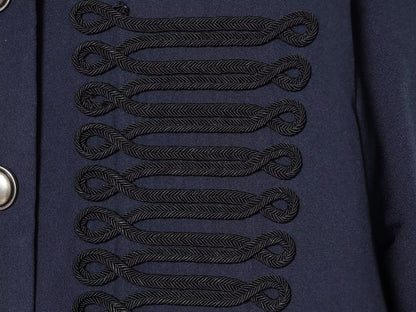 Women's Rope knot Decorated Fitted Short Coat