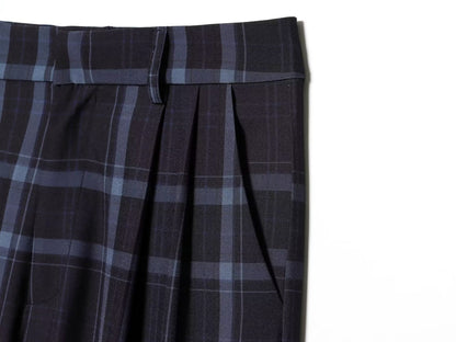 Women's loose checkered casual pants