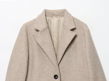 Women's loose soft textured jacket coat