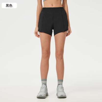 Women's new Joker Quick-drying shorts with lining high waist yoga shorts.