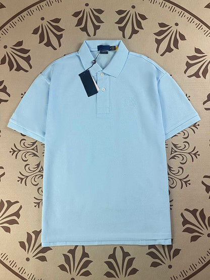 women's new Joker Couple style cotton beaded fabric embroidered POLO shirt