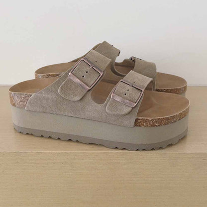 2026 new leisure platform heightening sandals and slippers have a shoe box