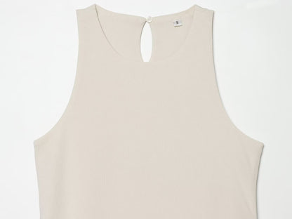 Women's patchwork halter neck dress