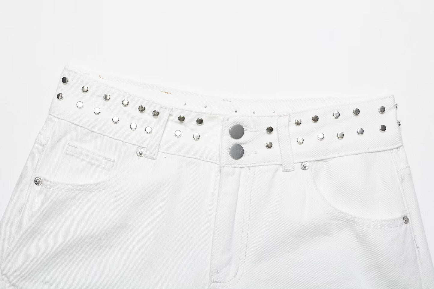 Women's low waisted star denim shorts