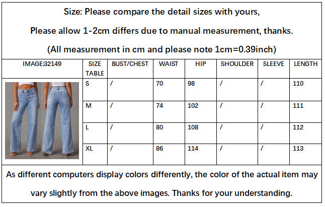 Fashion Loose Splicing Wide Leg Jeans for Women