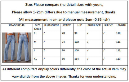 Fashion Loose Splicing Wide Leg Jeans for Women
