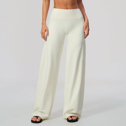 Women's new sanding slim pants loose wide-leg casual pants