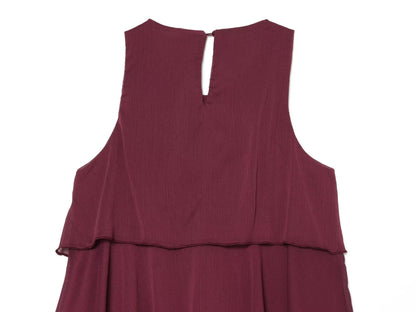 Women's sleeveless draped cake dress