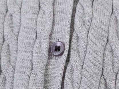 Women's contrasting spliced twisted checkered knit sweater