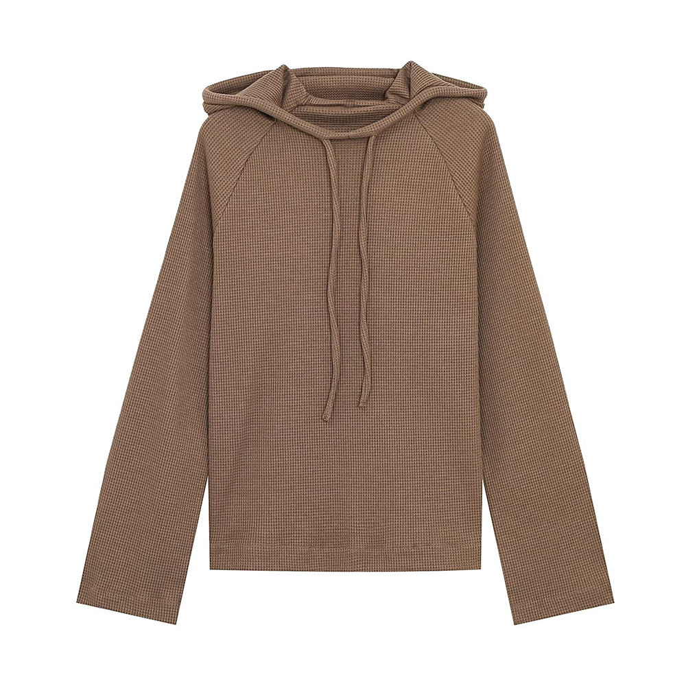 suit Women's 2 pieces long sleeved mesh hooded sweatshirt+Pants