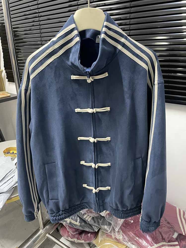2026 new fashion casual Chinese suede collar loose coat