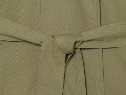 Women's With Belt stand collar jacket Coat