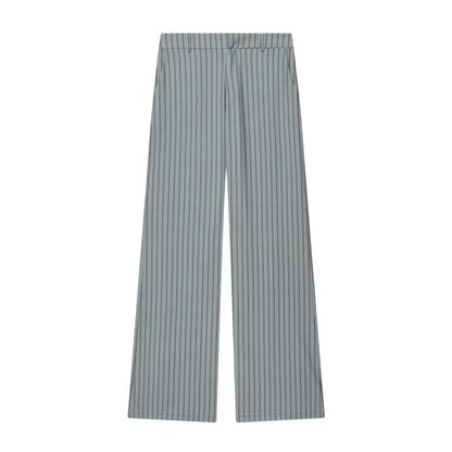 suit Women's 2 pieces sleeveless striped vest+Pants