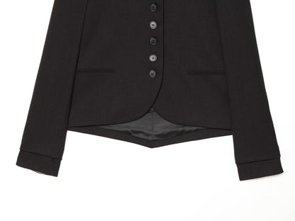 suit Women's 2 pieces button decoration Straight cut Blazer Coat +Pants
