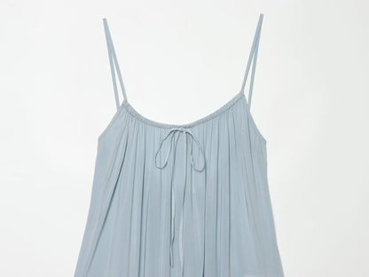 Women's layered decorative suspender mini dress