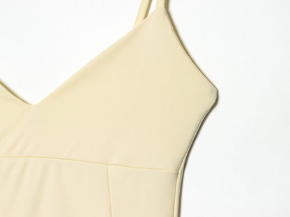 Women's asymmetric thin shoulder strap dress