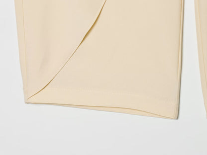 Women's front cross design casual pants