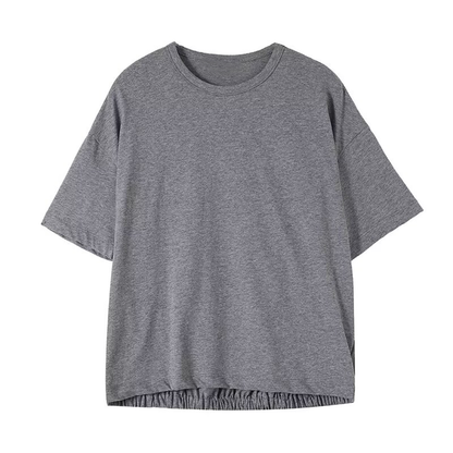 Women's casual short sleeved cotton T-shirt