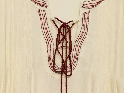 2026 Women's tassel decorated embroidered shirt