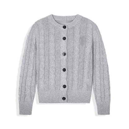 Women's new O-neck slim sweater long sleeve sweater