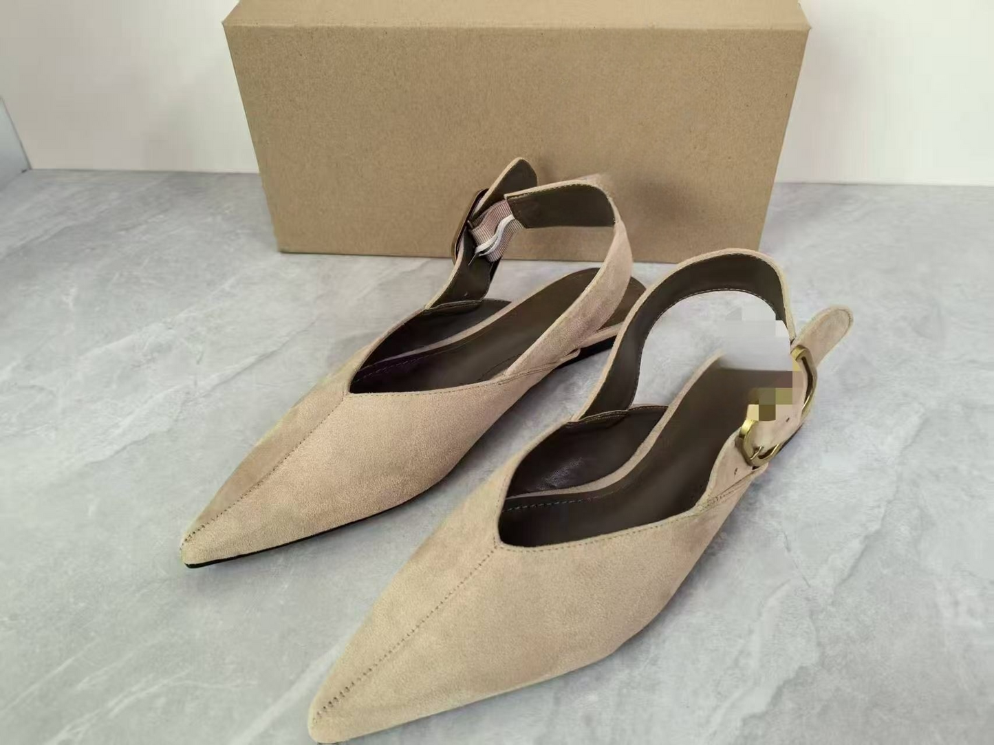2026 New Pointed Toe Soft Sole Suede Women's Shoes