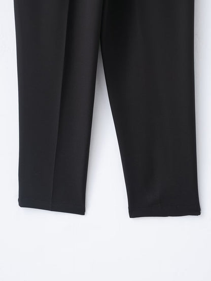 Women's With Belt casual straight high waisted pants