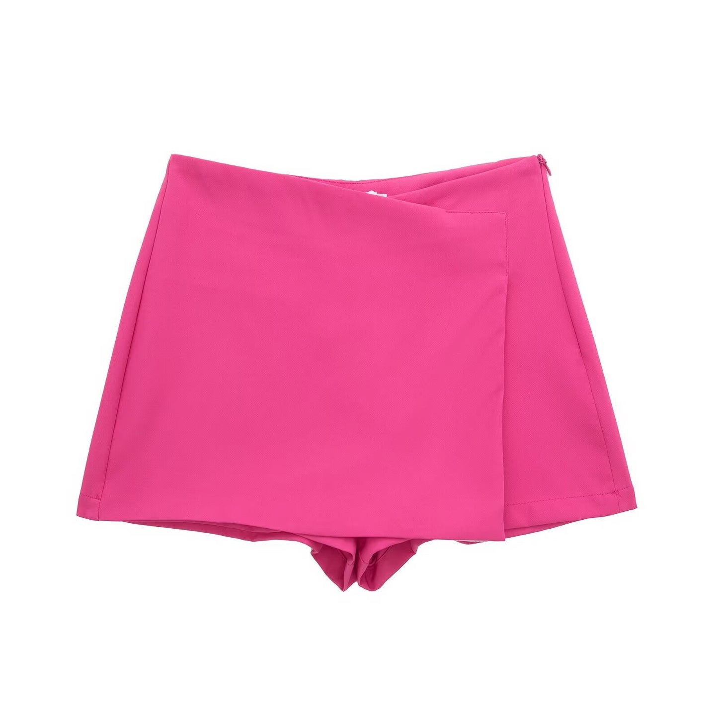 Women's multicolored casual asymmetric culottes