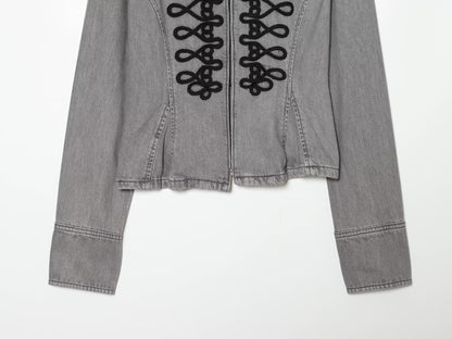Women's short skirt style hem slim Coat