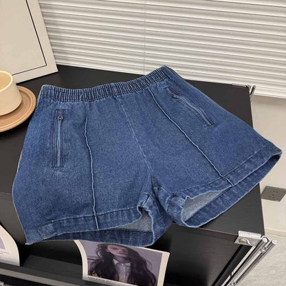 2026 women's new casual retro denim shorts