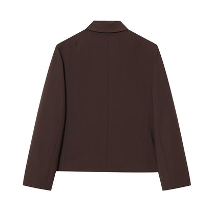 suit Women's 2 pieces casual lapel Blazer Coat+shorts