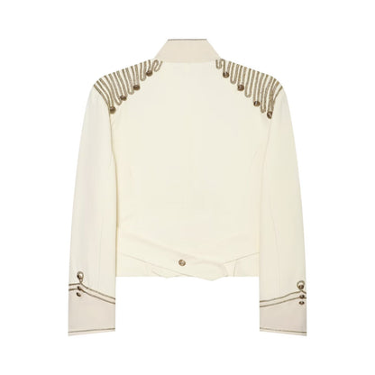 Women's rope knot buckle decorative short Coat