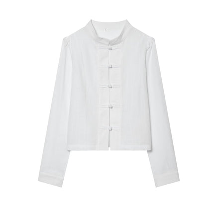 2026 Women's New Chinese style stand collar shirt