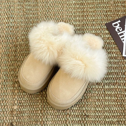 New long-haired slippers snow boots