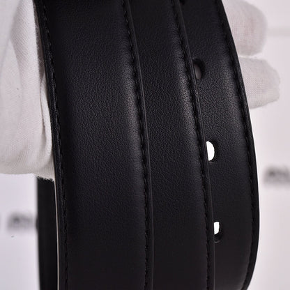 Women's New Fashion Joker Pin Buckle Hollow Letter Design Belt Belt With a box