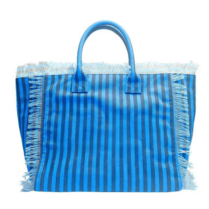Women's new beach canvas tassel embroidered handbag