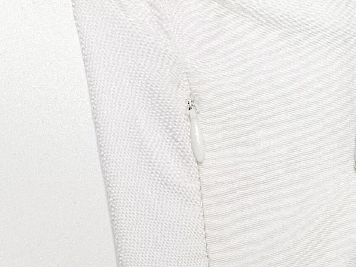 Women's backless bow decoration poplin top