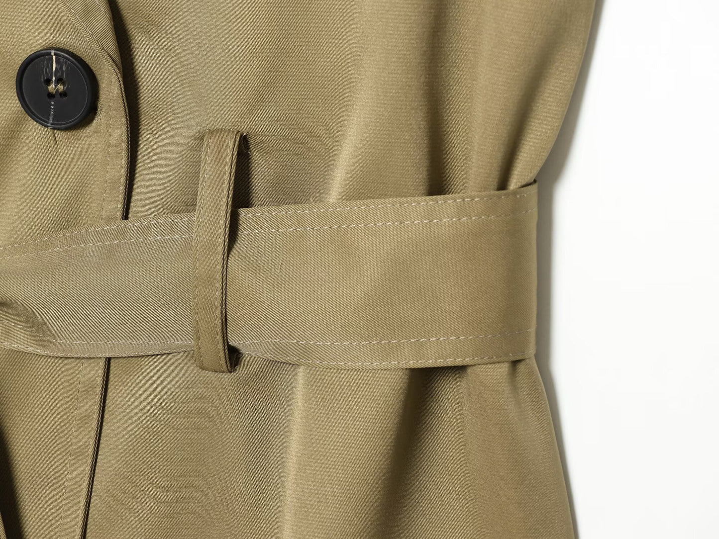 Women's with belt casual double breasted vest