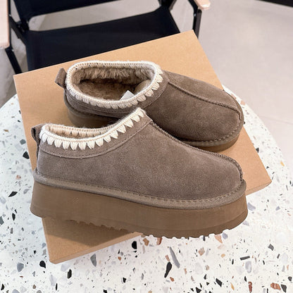 Women's new casual shallow-soled snow boots