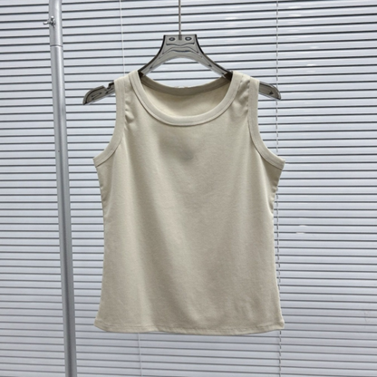 Women's new fashion casual Joker slim cotton bottoming vest