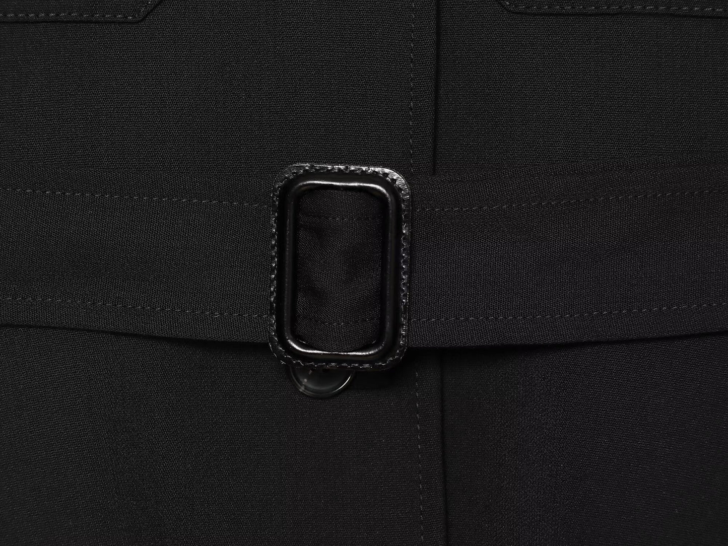 Women's With Belt round neck buckle jacket