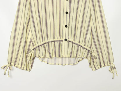 suit Women's 2 pieces casual striped linen blend Coat+Pants