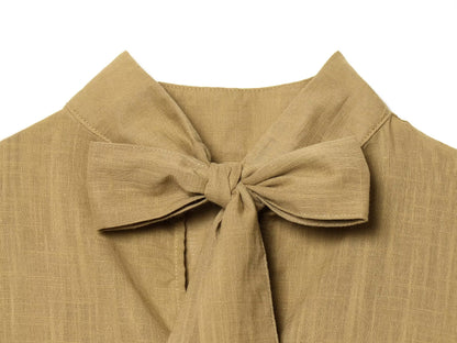 Women's Split Bow Decorative Short Top
