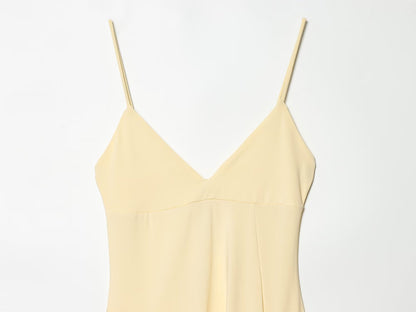 Women's slim asymmetrical suspender dress