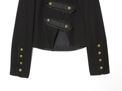 Women's rope knot decorative stand collar jacket