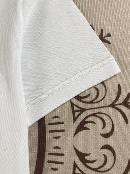 Men's Cotton POLO Shirt Embroidered with Color Collar Shirt