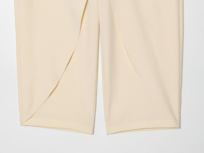Women's front cross design casual pants