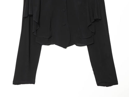 Women's casual short high O Neck shirt