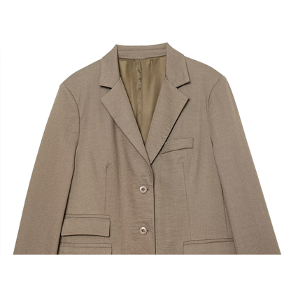 Women's flip cover decoration loose Blazer Coat