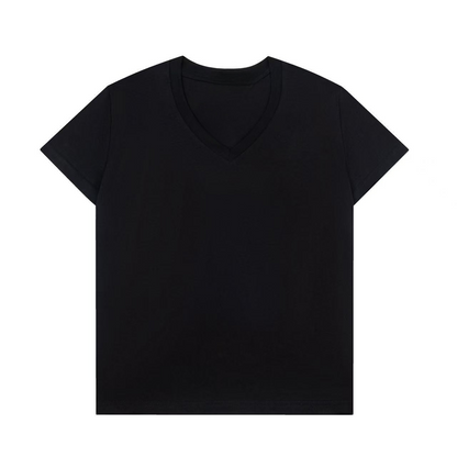 Women's new casual Joker V-neck short sleeve T-shirt
